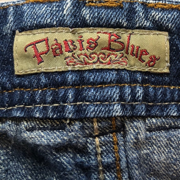 Paris Blues Jean Micro Mini Skirt size 9 Y2K Distressed Vintage micro mini skirt - Picture 5 of 11